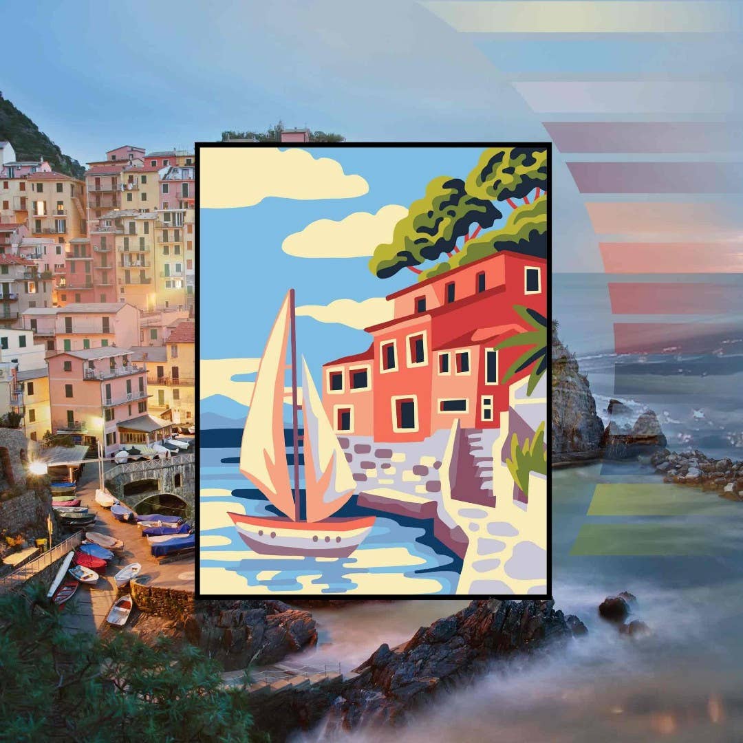 Tapestry Printed Kit Needlepoint By the Sea
