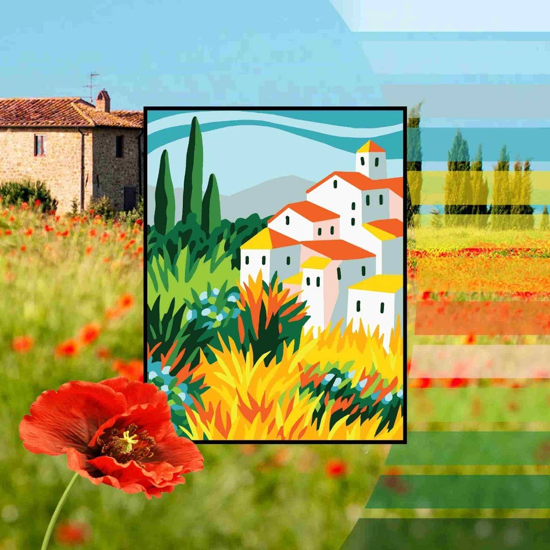 Tapestry Printed Kit Needlepoint Summer in Tuscany