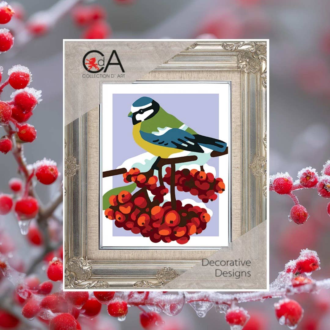 Tapestry Printed Kit Needlepoint Titmouse