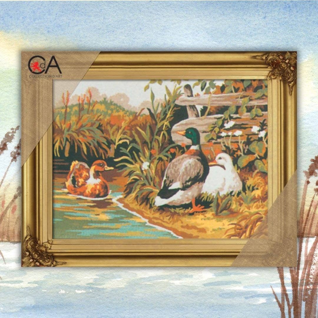 Tapestry Printed Kit Needlepoint Ducks Collection Dart