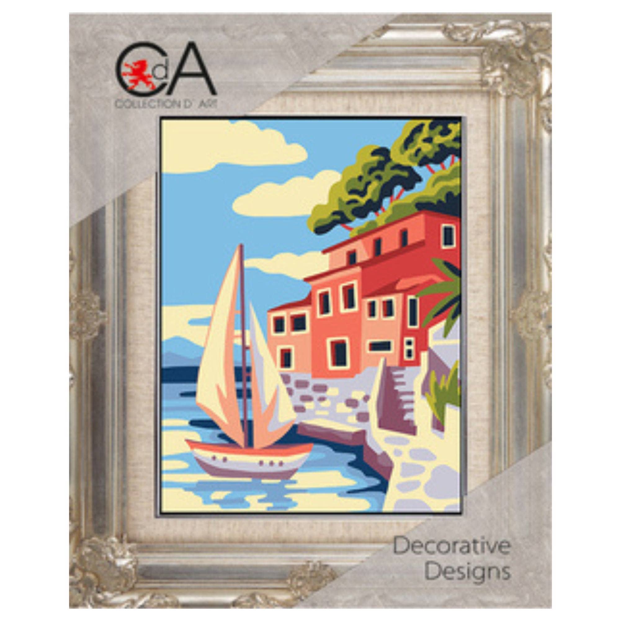 Tapestry Printed Kit Needlepoint By the Sea