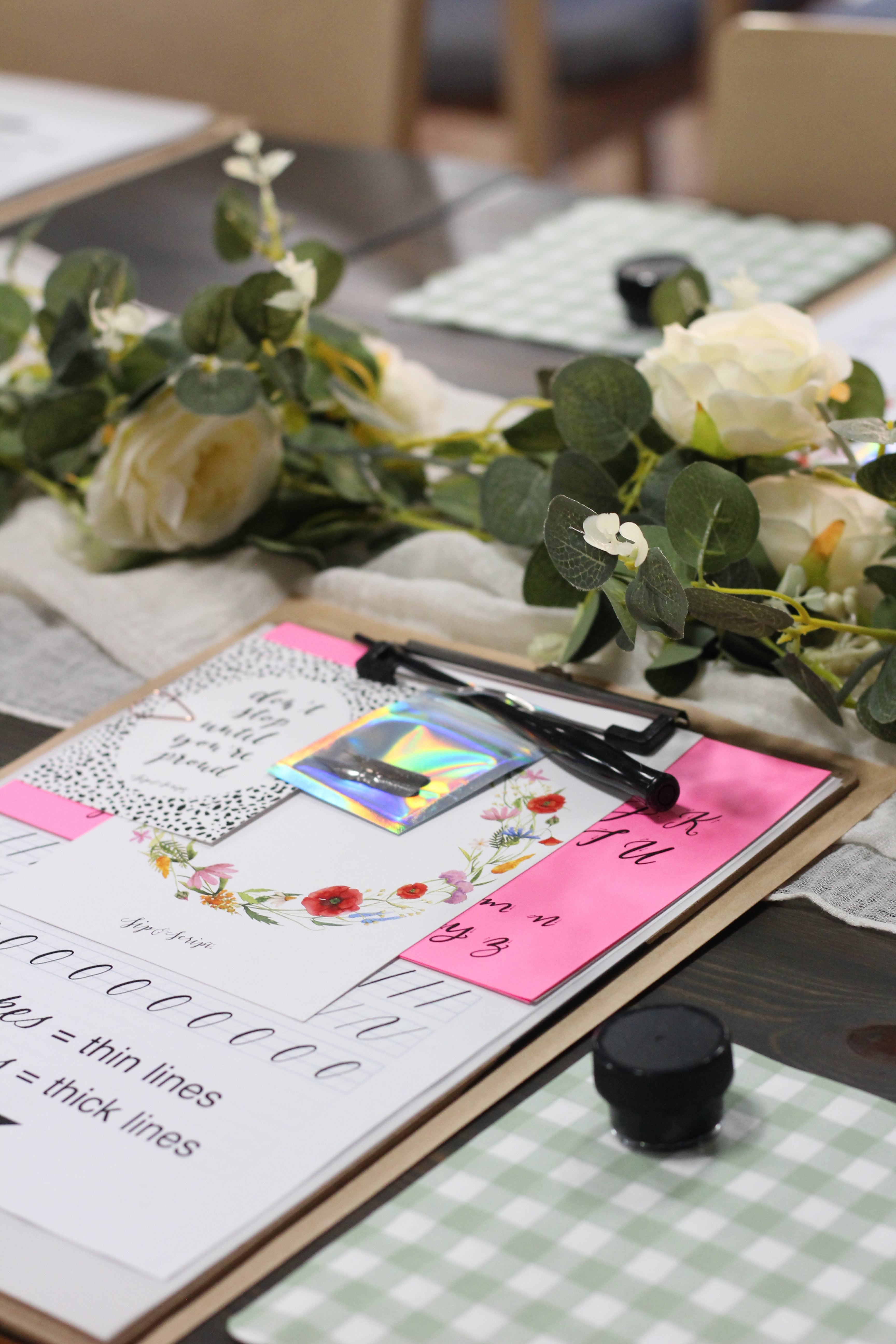 Private Calligraphy Workshop Wednesday July 22nd