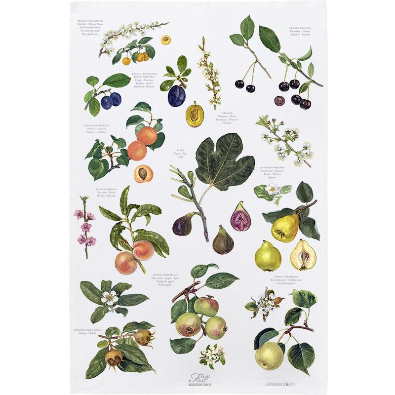 Fruit Garden - 100% organic cotton tea towel