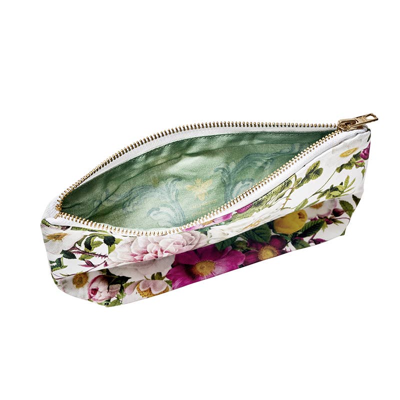 Rose Flower Garden - organic cosmetic bag /grussetbottom