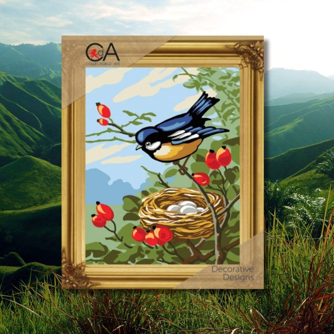 Tapestry Printed Kit Needlepoint Bird Collection
