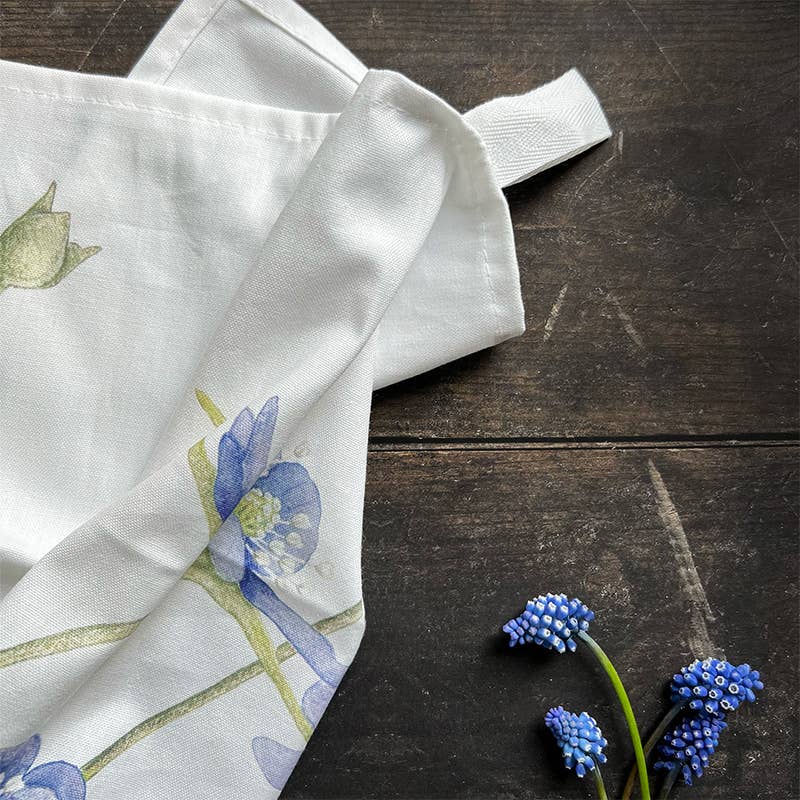 Anemone 100% organic cotton tea towel
