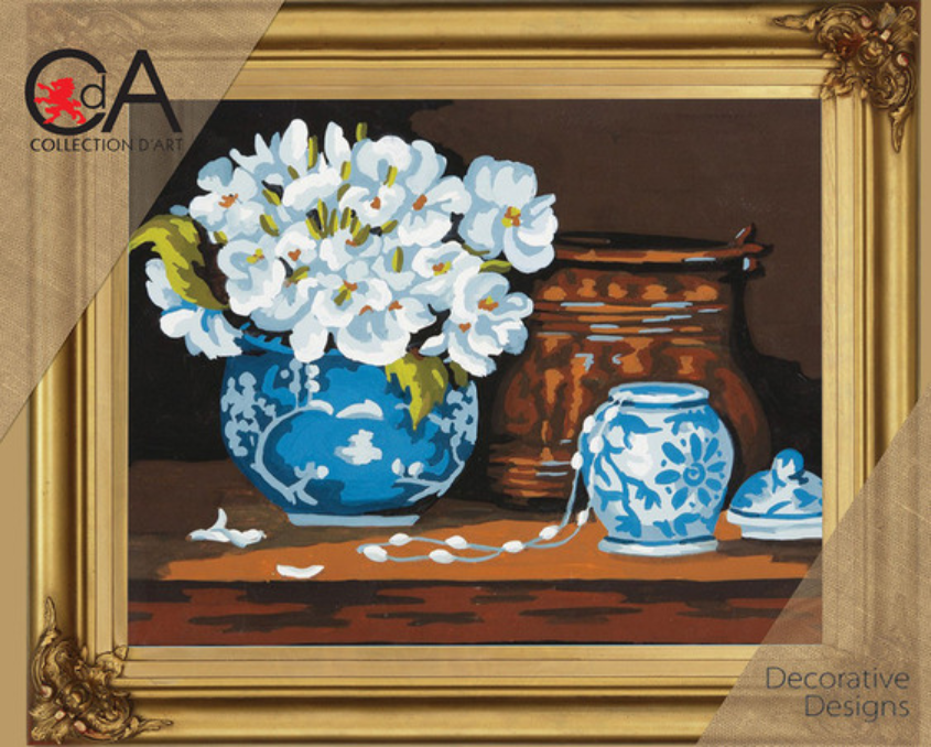Tapestry Printed Kit Needlepoint Flowers Collection